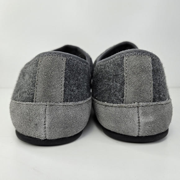 Vince Mens Harlow Heather Gray Fabric Suede Padded Loafer Slippers Sz 7.5 - Picture 4 of 11